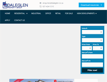 Tablet Screenshot of daleglen.co.za